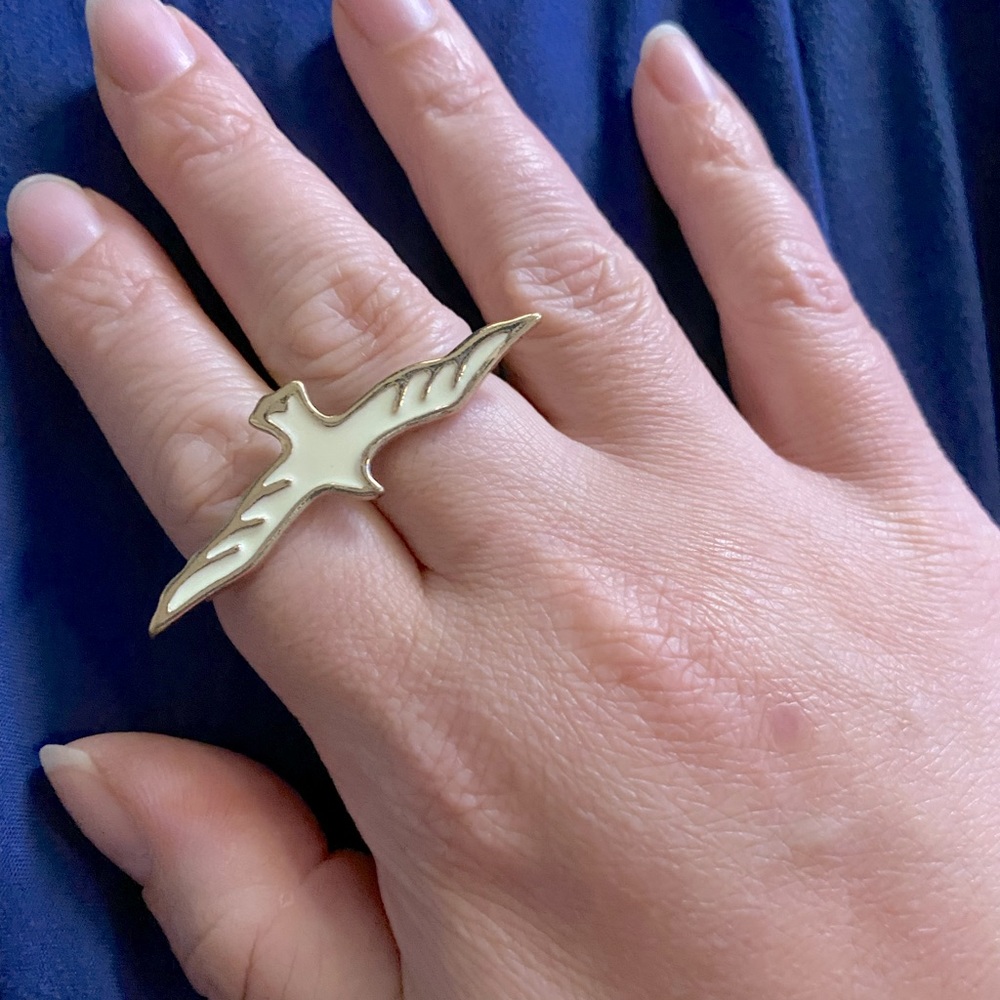Bird Two-Finger Ring